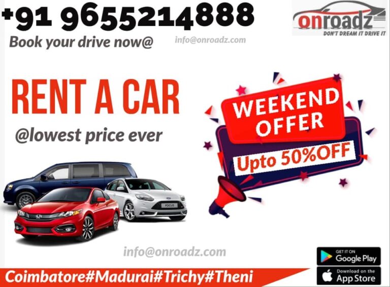 Self Drive Cars for Rent in Coimbatore 768x566