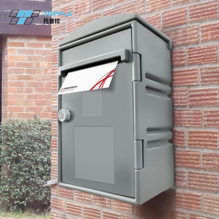 hdpe mail delivery boxes wall mounted holes slanting top the mail delivery box 768x768