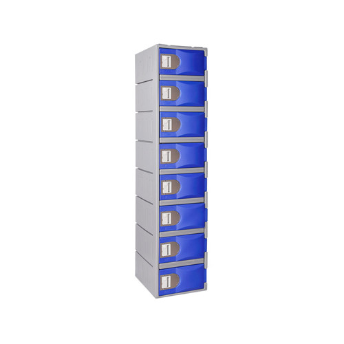 hdpe plastic locker t h385xxl 8 8 tiers 8 doors 1810mm height