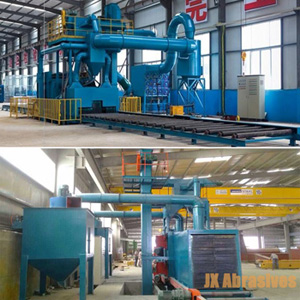 1 roller conveyor shot blasting machine