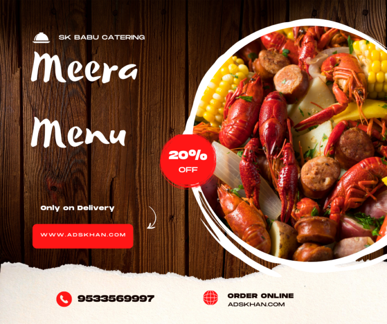 Black Orange Minimalist Indian Food Menu Facebook Post 1 1 768x644